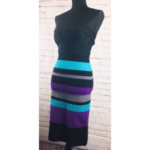 Arden B short striped party dress